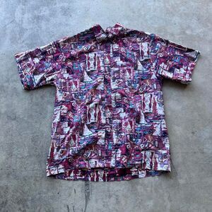 Manoa Shirt Company abstract hawaiian tee Mens size XL